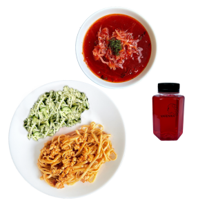 LANCH № 6 Борщ, болоньєзе, овочевий салат (12.00-16.00 пн-пт)