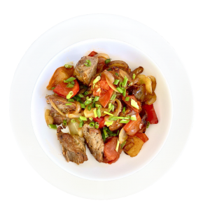 Пательня зі свинини з овочами