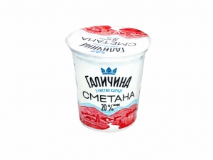 Сметана 20% ТМ Галичина 0,300кг