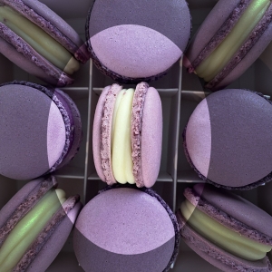 MACARON Чорничний чізкейк